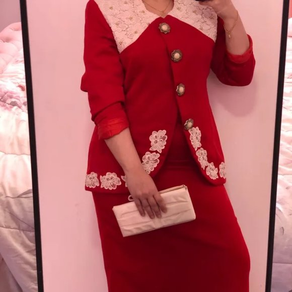 Vintage 80’s| Red Formal Suit - Picture 11 of 11